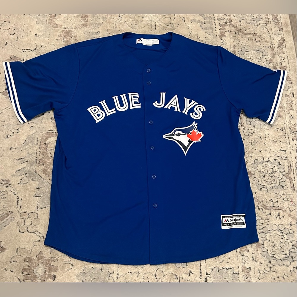 Majestic Authentic Toronto Blue Jays MLB Baseball Blue Jersey Men’s Size: XXL